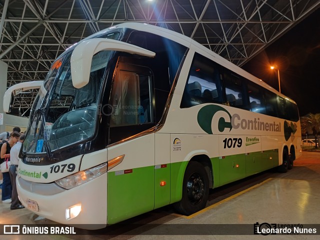 Viação Continental de Transportes 1079 na cidade de Patos de Minas, Minas Gerais, Brasil, por Leonardo Nunes. ID da foto: 11982785.