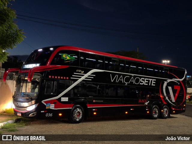 Viação Sete 036 na cidade de Teresina, Piauí, Brasil, por João Victor. Número da foto: #11981632.