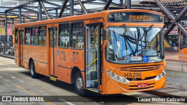 Auto Viação Redentor HA296 na cidade de Curitiba, Paraná, Brasil, por Lucas Weber Calizario. ID da foto: 11980365.