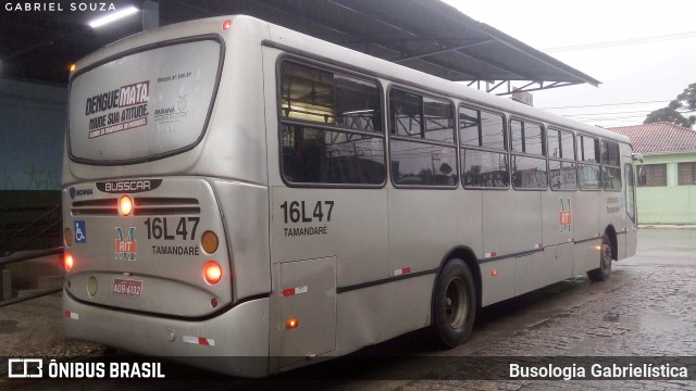 Viação Tamandaré 16L47 na cidade de Almirante Tamandaré, Paraná, Brasil, por Busologia Gabrielística. ID da foto: 11980424.