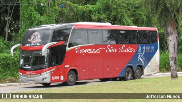 Expresso São Luiz 10080 na cidade de Recife, Pernambuco, Brasil, por Jefferson Nunes. ID da foto: 11982816.