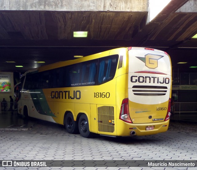 Empresa Gontijo de Transportes 18160 na cidade de Belo Horizonte, Minas Gerais, Brasil, por Maurício Nascimento. ID da foto: 11980280.