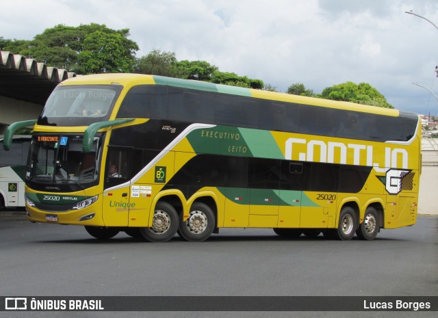 Empresa Gontijo de Transportes 25020 na cidade de Araxá, Minas Gerais, Brasil, por Lucas Borges . ID da foto: 11982233.