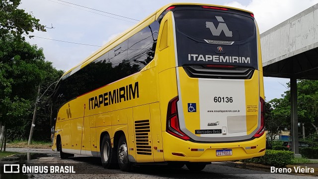 Viação Nova Itapemirim 60136 na cidade de Campos dos Goytacazes, Rio de Janeiro, Brasil, por Breno Vieira. Número da foto: #11981444.