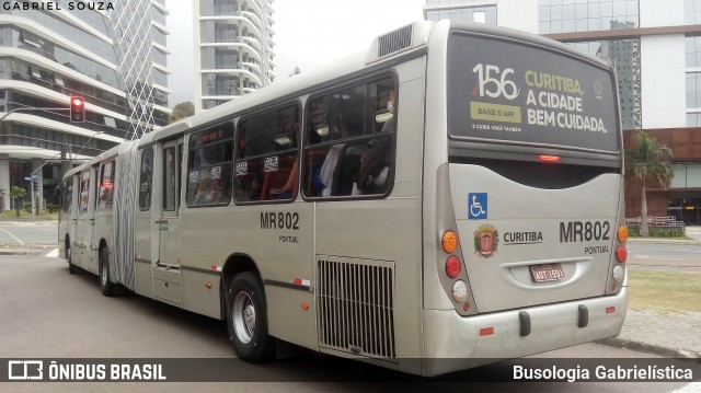 Auto Viação Mercês MR802 na cidade de Curitiba, Paraná, Brasil, por Busologia Gabrielística. ID da foto: 11980747.