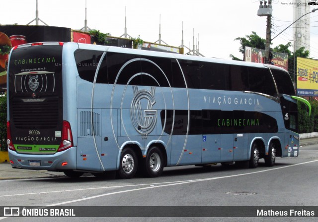 Viação Garcia 80036 na cidade de Resende, Rio de Janeiro, Brasil, por Matheus Freitas. ID da foto: 11981946.