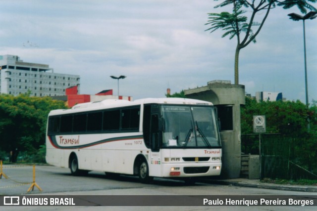 Transul Transportes Coletivos 1072 na cidade de São Paulo, São Paulo, Brasil, por Paulo Henrique Pereira Borges. ID da foto: 11982405.