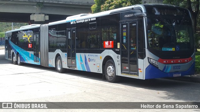 Next Mobilidade - ABC Sistema de Transporte 8332 na cidade de Santo André, São Paulo, Brasil, por Heitor de Sena Sapaterro. Número da foto: #11980274.