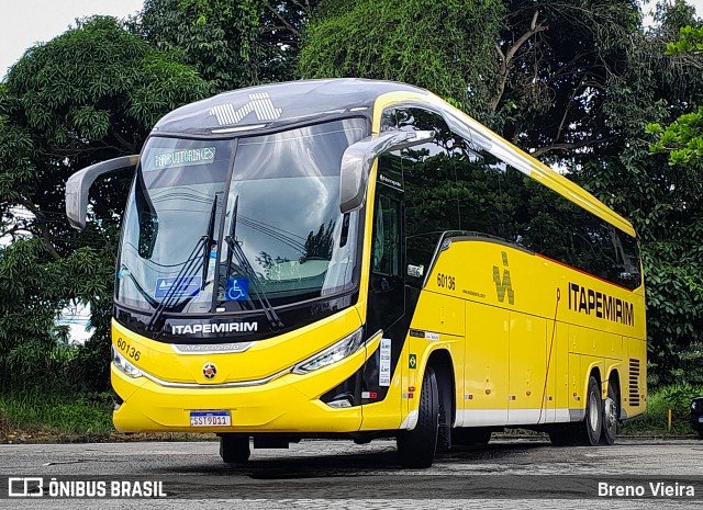 Viação Nova Itapemirim 60136 na cidade de Campos dos Goytacazes, Rio de Janeiro, Brasil, por Breno Vieira. Número da foto: #11981431.