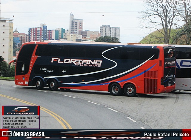 Floriano Turismo 2120 na cidade de Aparecida, São Paulo, Brasil, por Paulo Rafael Peixoto. ID da foto: 11980192.