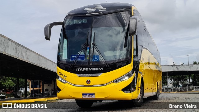 Viação Nova Itapemirim 60136 na cidade de Campos dos Goytacazes, Rio de Janeiro, Brasil, por Breno Vieira. Número da foto: #11981438.