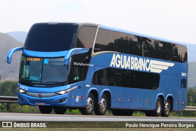 Viação Águia Branca 50670 na cidade de Barra do Piraí, Rio de Janeiro, Brasil, por Paulo Henrique Pereira Borges. Número da foto: #11982317.