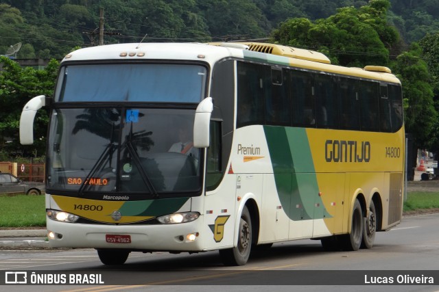 Empresa Gontijo de Transportes 14800 na cidade de Laranjal, Minas Gerais, Brasil, por Lucas Oliveira. ID da foto: 11981774.