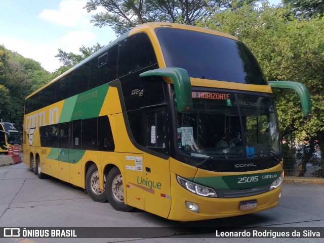 Empresa Gontijo de Transportes 25015 na cidade de São Paulo, São Paulo, Brasil, por Leonardo Rodrigues da Silva. ID da foto: 11983585.