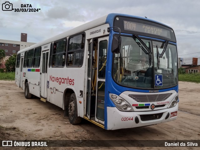 Consórcio Navegantes - 02 > Viação São Jorge > Transurb Transporte Urbano 02044 na cidade de João Pessoa, Paraíba, Brasil, por Daniel da Silva. Número da foto: #11984261.