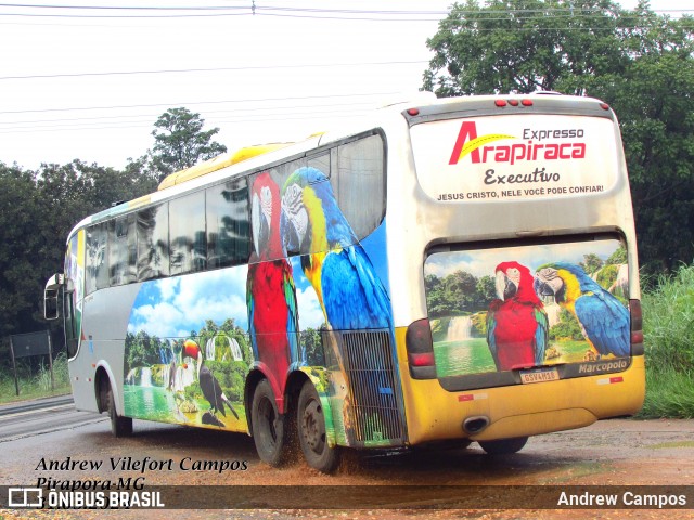 Expresso Arapiraca Viação e Turismo 4718 na cidade de Pirapora, Minas Gerais, Brasil, por Andrew Campos. ID da foto: 11985233.