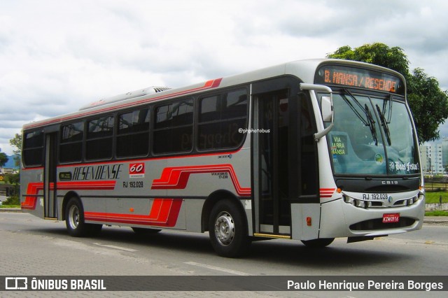 Viação Resendense RJ 192.028 na cidade de Resende, Rio de Janeiro, Brasil, por Paulo Henrique Pereira Borges. Número da foto: #11985189.