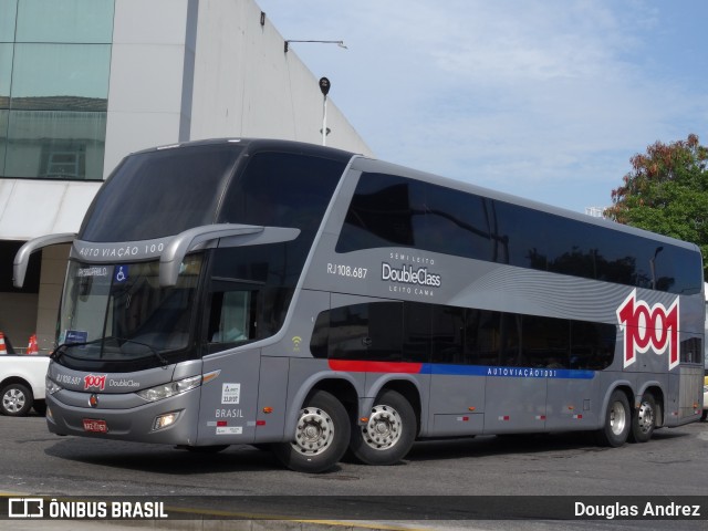 Auto Viação 1001 RJ 108.687 na cidade de Rio de Janeiro, Rio de Janeiro, Brasil, por Douglas Andrez. Número da foto: #11983923.