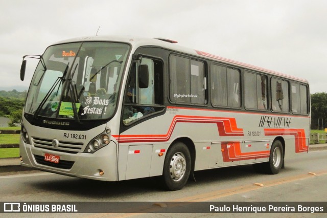Viação Resendense RJ 192.031 na cidade de Resende, Rio de Janeiro, Brasil, por Paulo Henrique Pereira Borges. Número da foto: #11985204.
