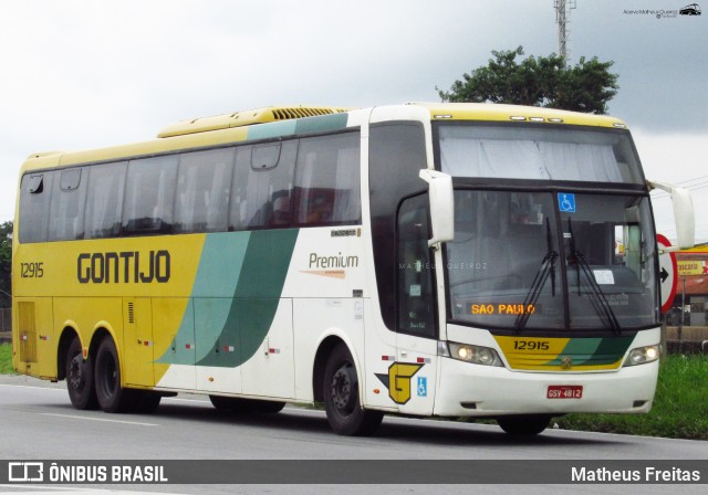 Empresa Gontijo de Transportes 12915 na cidade de Resende, Rio de Janeiro, Brasil, por Matheus Freitas. ID da foto: 11984102.