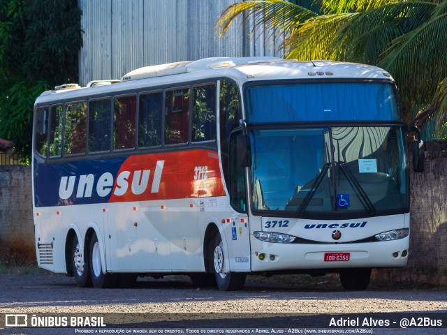 Unesul de Transportes 3712 na cidade de Campo Grande, Mato Grosso do Sul, Brasil, por Adriel Alves - @A2Bus. ID da foto: 11917789.