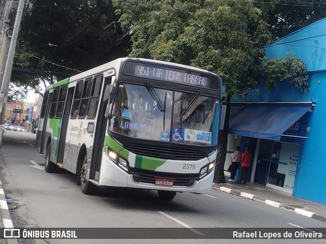 Empresa de Ônibus Vila Galvão 2378 na cidade de Guarulhos, São Paulo, Brasil, por Rafael Lopes de Oliveira. Número da foto: #11918060.