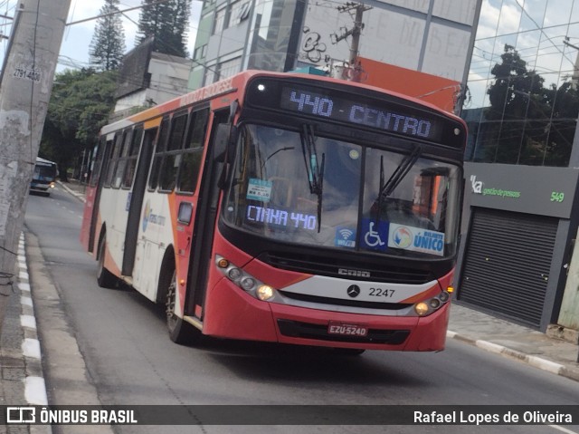 Empresa de Ônibus Vila Galvão 2247 na cidade de Guarulhos, São Paulo, Brasil, por Rafael Lopes de Oliveira. Número da foto: #11916828.