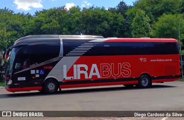 Lirabus 14100 na cidade de Rio Claro, São Paulo, Brasil, por Diego Cardoso da Silva. Número da foto: #11916999.