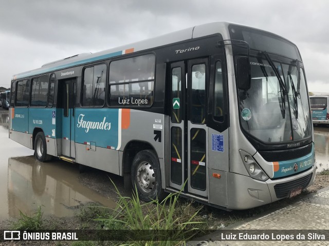 Auto Ônibus Fagundes RJ 101.329 na cidade de Niterói, Rio de Janeiro, Brasil, por Luiz Eduardo Lopes da Silva. ID da foto: 11916575.