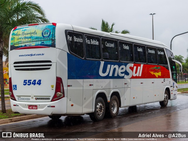 Unesul de Transportes 5544 na cidade de Campo Grande, Mato Grosso do Sul, Brasil, por Adriel Alves - @A2Bus. ID da foto: 11917794.