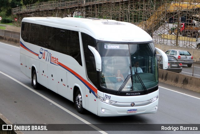 Viação Sul Minas 7010 na cidade de Aparecida, São Paulo, Brasil, por Rodrigo Barraza. ID da foto: 11917876.