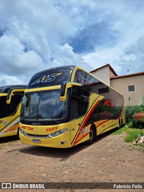 MS Tur 7077 na cidade de Valença do Piauí, Piauí, Brasil, por Fabrício Felix. Número da foto: #11918198.