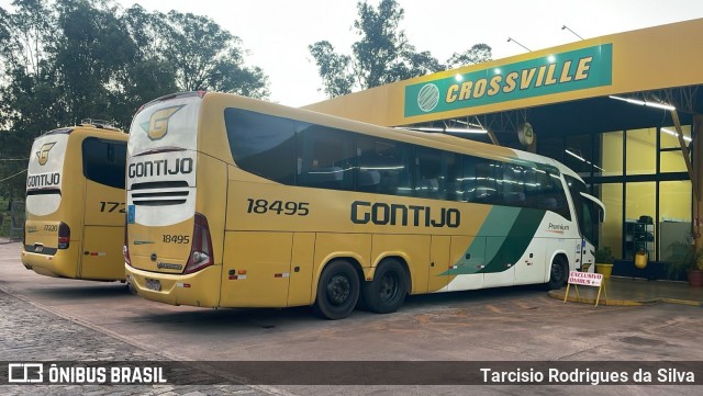 Empresa Gontijo de Transportes 18495 na cidade de Perdões, Minas Gerais, Brasil, por Tarcisio Rodrigues da Silva. Número da foto: #11917259.