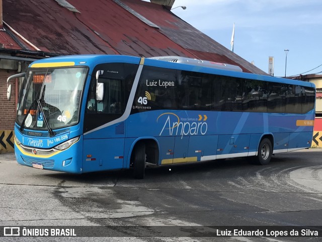 Viação Nossa Senhora do Amparo RJ 186.028 na cidade de Niterói, Rio de Janeiro, Brasil, por Luiz Eduardo Lopes da Silva. ID da foto: 11918406.