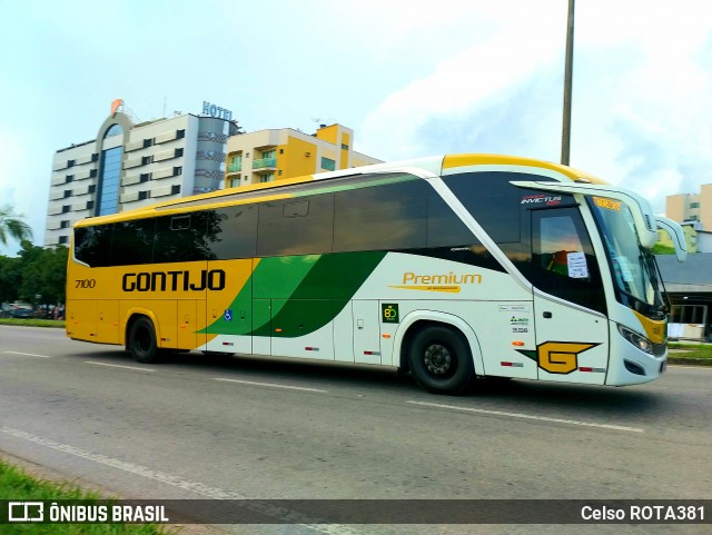 Empresa Gontijo de Transportes 7100 na cidade de Ipatinga, Minas Gerais, Brasil, por Celso ROTA381. ID da foto: 11916945.