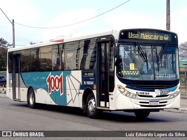 Auto Viação 1001 RJ 108.164 na cidade de Niterói, Rio de Janeiro, Brasil, por Luiz Eduardo Lopes da Silva. ID da foto: 11916568.