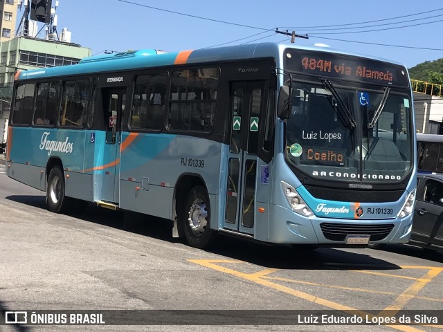 Auto Ônibus Fagundes RJ 101.339 na cidade de Niterói, Rio de Janeiro, Brasil, por Luiz Eduardo Lopes da Silva. ID da foto: 11916571.