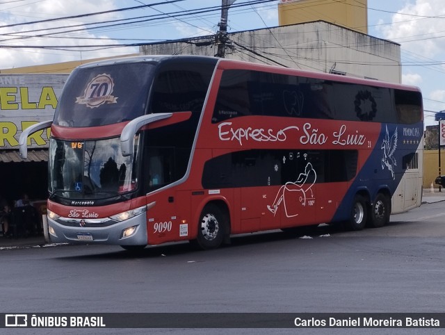 Expresso São Luiz 9090 na cidade de Goiânia, Goiás, Brasil, por Carlos Daniel Moreira Batista. Número da foto: #11917831.