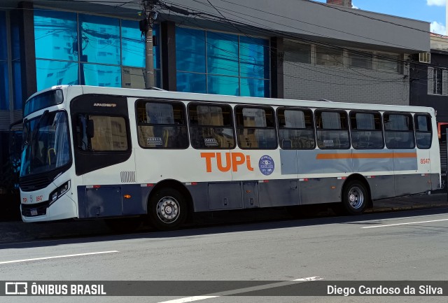 TUPi Transportes Urbanos Piracicaba 8547 na cidade de Piracicaba, São Paulo, Brasil, por Diego Cardoso da Silva. ID da foto: 11917005.