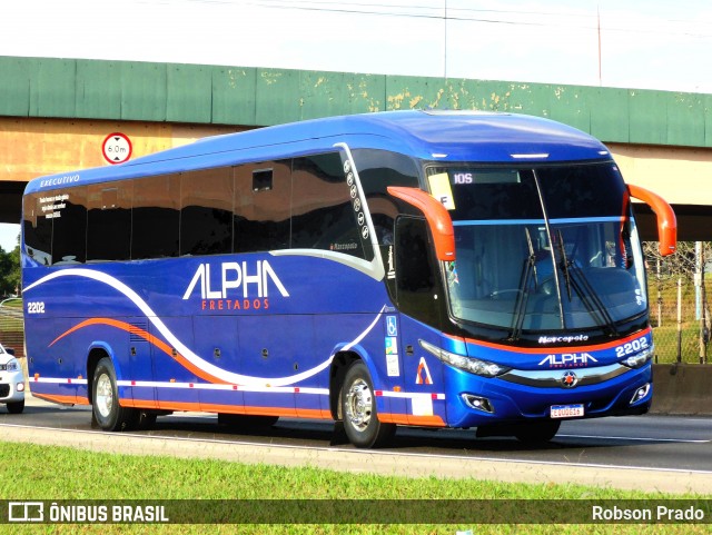 Alpha Fretados 2202 na cidade de São José dos Campos, São Paulo, Brasil, por Robson Prado. Número da foto: #11917731.