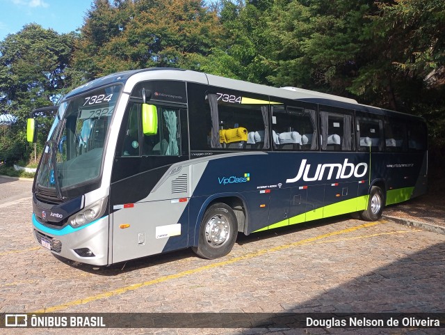 Jumbo Turismo 7324 na cidade de Caieiras, São Paulo, Brasil, por Douglas Nelson de Oliveira. Número da foto: #11917098.