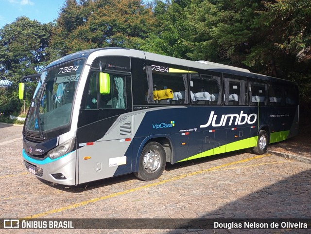 Jumbo Turismo 7324 na cidade de Caieiras, São Paulo, Brasil, por Douglas Nelson de Oliveira. ID da foto: 11917098.