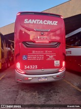 Viação Santa Cruz 34323 na cidade de Ribeirão Preto, São Paulo, Brasil, por Marcelo Horta. Número da foto: #11919126.