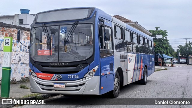 BR Mobilidade Baixada Santista 721156 na cidade de Santos, São Paulo, Brasil, por Daniel Clemente. ID da foto: 11919977.