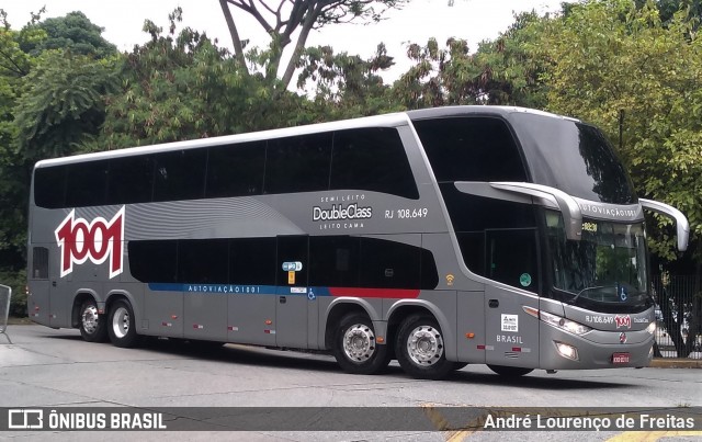 Auto Viação 1001 RJ108.649 na cidade de São Paulo, São Paulo, Brasil, por André Lourenço de Freitas. Número da foto: #11920271.