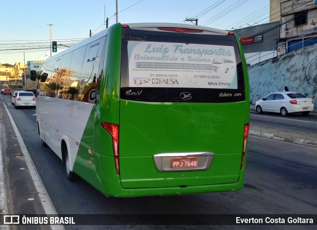 Luiz Transportes PPJ7648 na cidade de Cariacica, Espírito Santo, Brasil, por Everton Costa Goltara. Número da foto: #11919727.