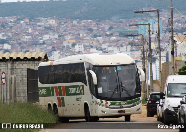 Empresa Gontijo de Transportes 21495 na cidade de Vitória da Conquista, Bahia, Brasil, por Rava Ogawa. Número da foto: #11920262.