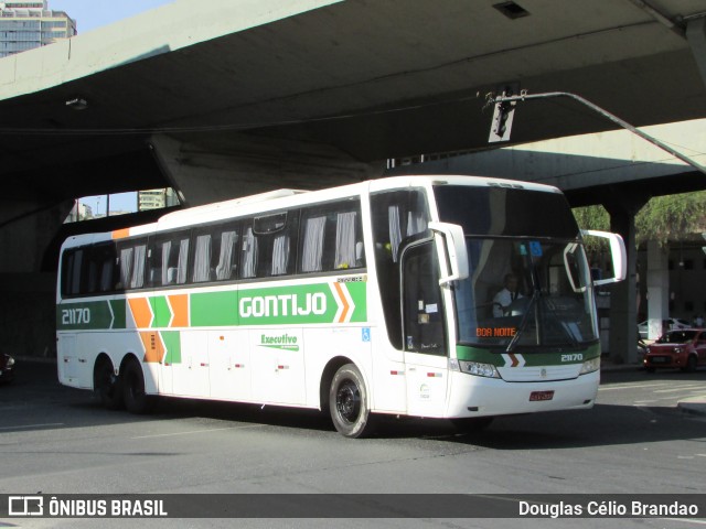 Empresa Gontijo de Transportes 21170 na cidade de Belo Horizonte, Minas Gerais, Brasil, por Douglas Célio Brandao. ID da foto: 11920330.