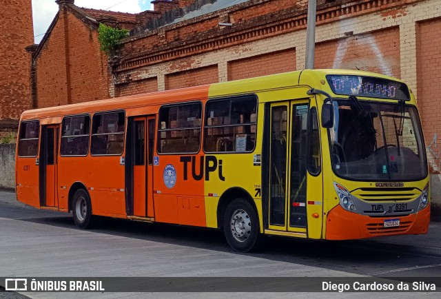 TUPi Transportes Urbanos Piracicaba 8391 na cidade de Piracicaba, São Paulo, Brasil, por Diego Cardoso da Silva. ID da foto: 11921954.