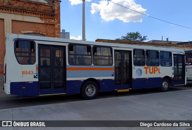 TUPi Transportes Urbanos Piracicaba 8543 na cidade de Piracicaba, São Paulo, Brasil, por Diego Cardoso da Silva. ID da foto: 11921941.